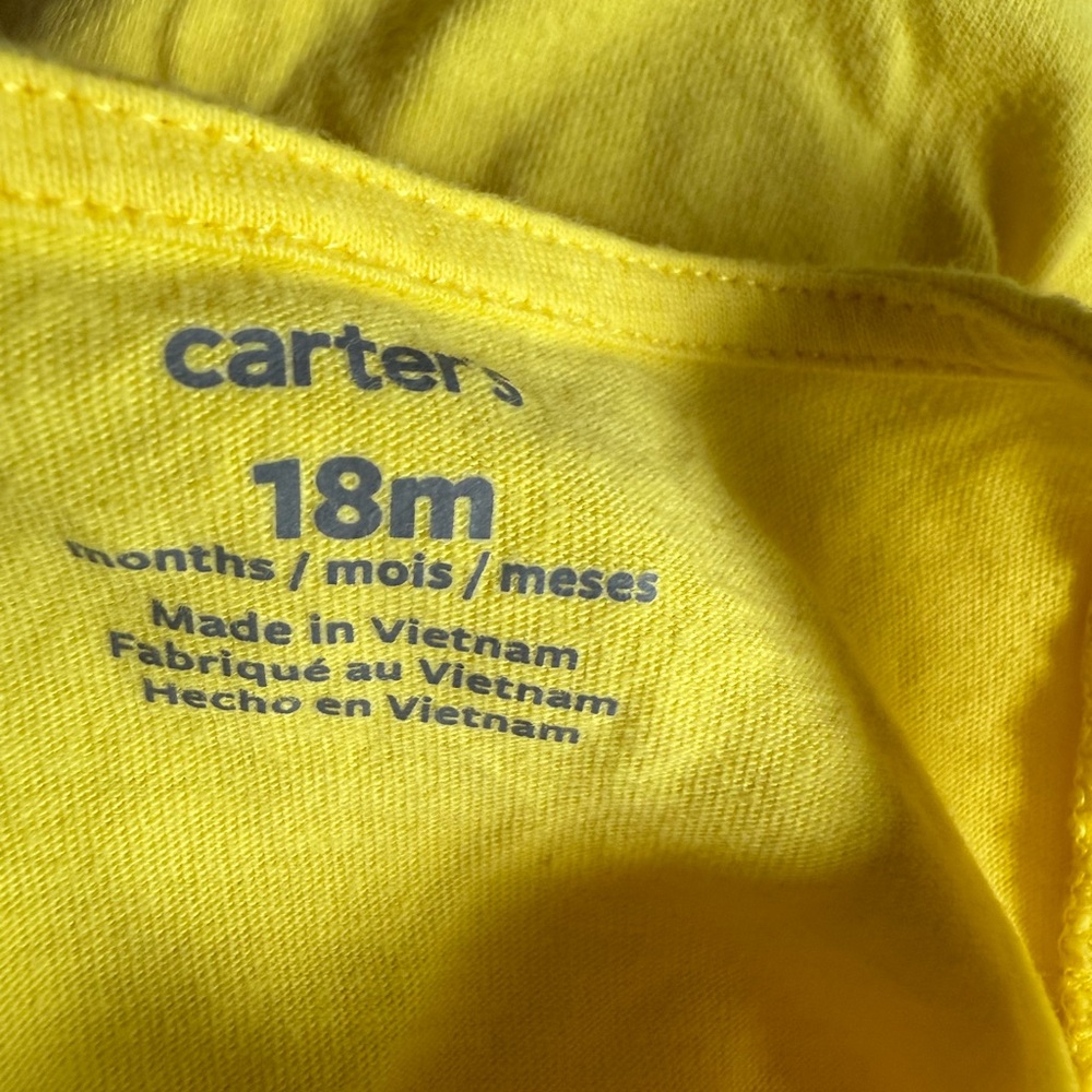 Carter's Yellow Ruffled Romper - Picture 6 of 6